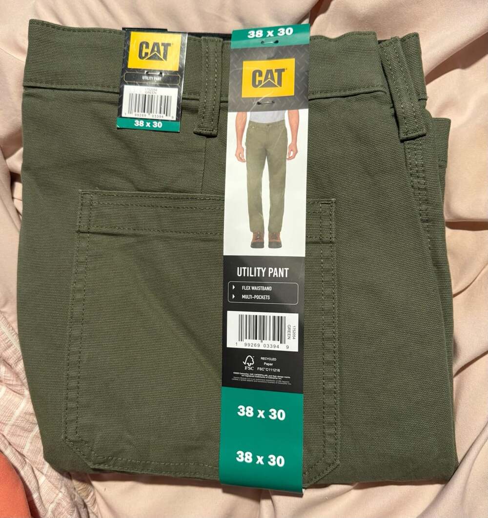 CAT Caterpillar Utility Pant Green 38x30